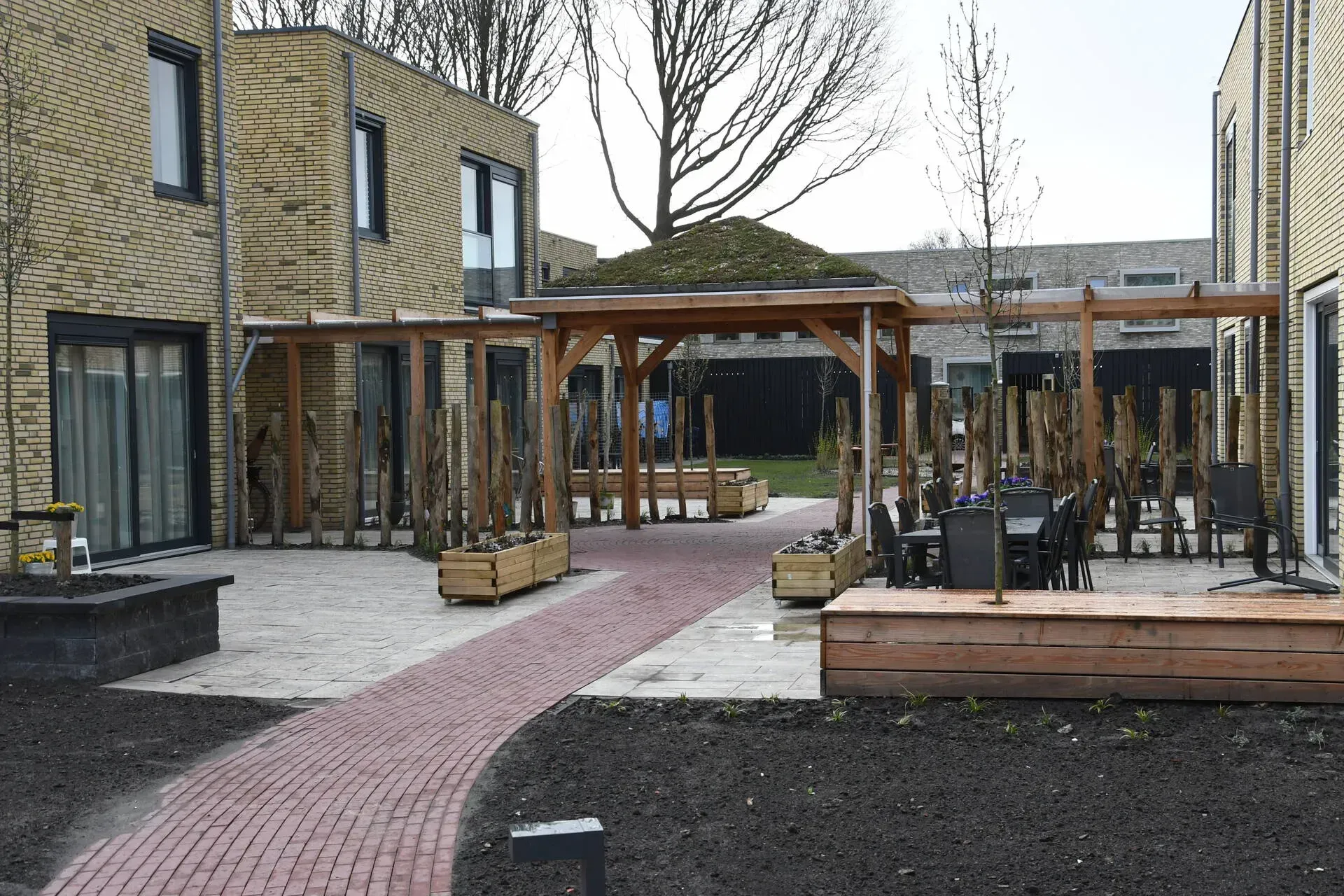 Nieuwe binnentuin voor nieuwe locatie van zorggroep in Heerenveen