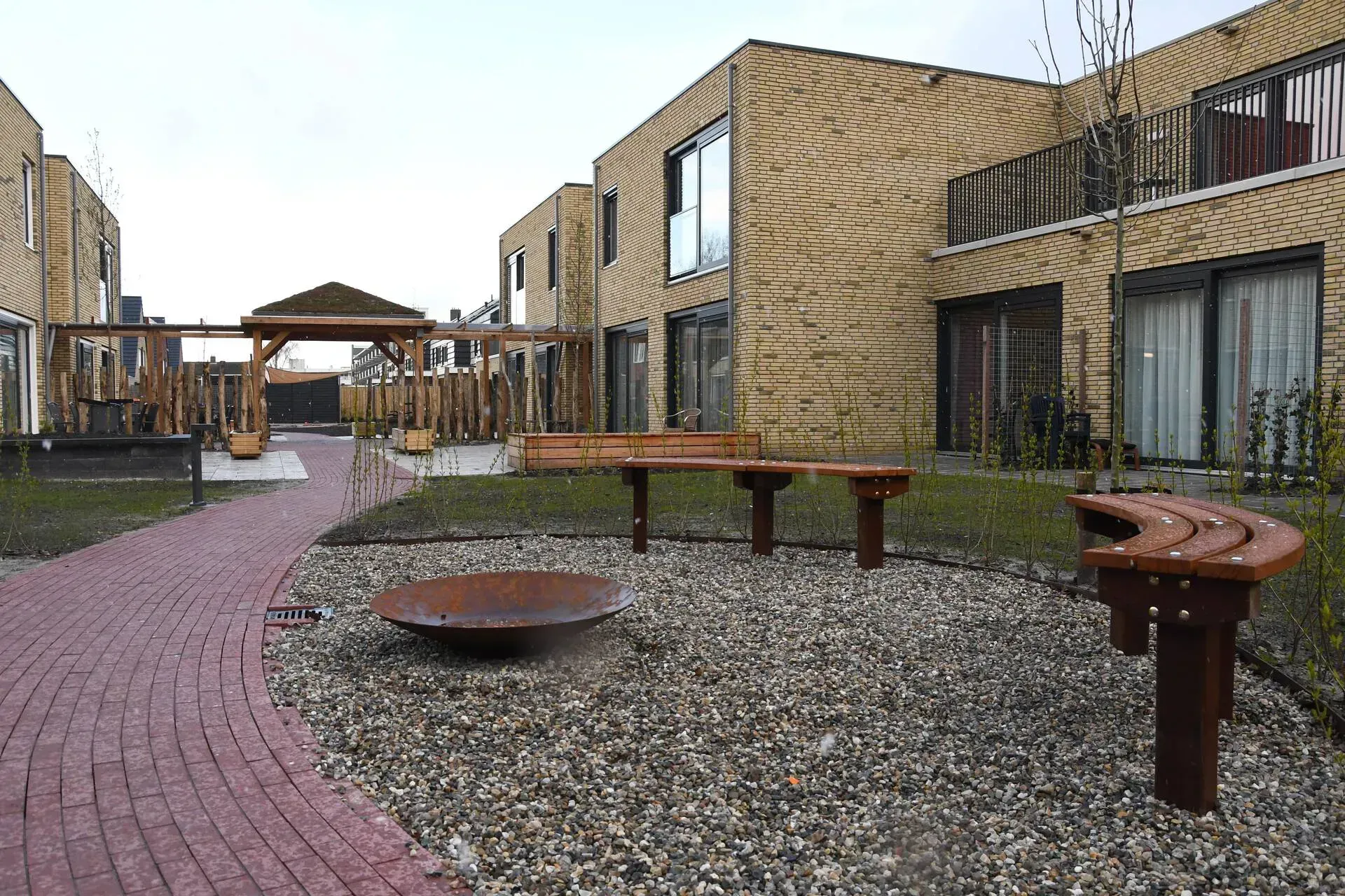 Nieuwe binnentuin voor nieuwe locatie van zorggroep in Heerenveen
