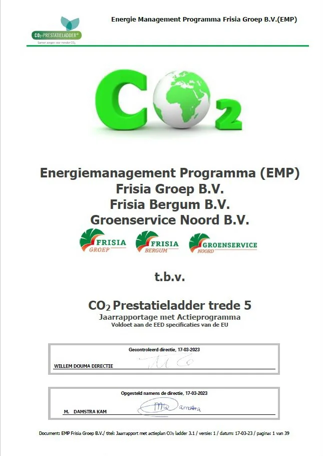 MvO / CO2 prestatieladder niveau 5
